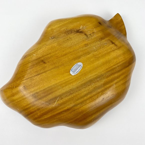 VTG Monkey Pod Bowls Serving Party Set 5 Pieces - Picture 4 of 7